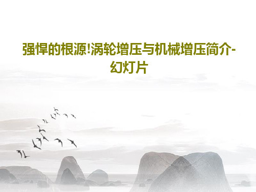 强悍的根源!涡轮增压与机械增压简介-幻灯片共27页PPT