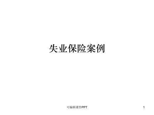 失业保险案例ppt课件