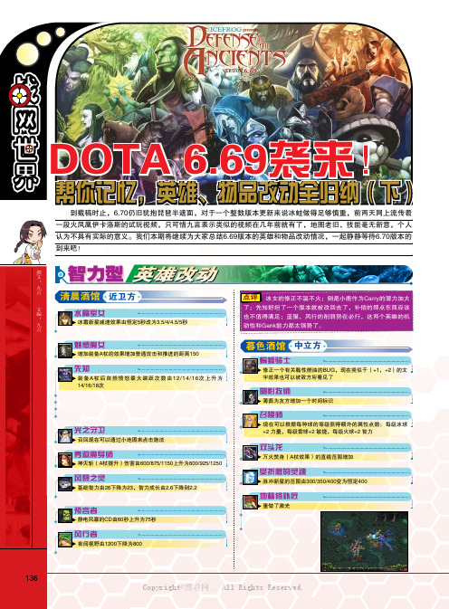 DOTA_6.69袭来！_帮你记忆，英雄、物品改动全归纳（下）