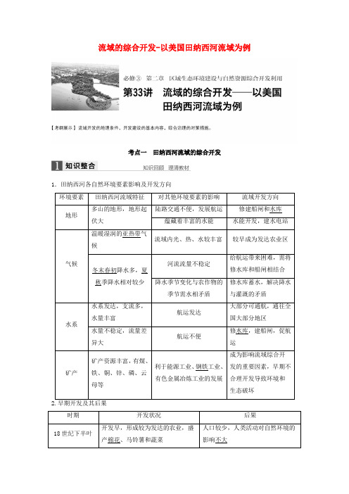 【步步高】2017版高考地理大一轮复习 第二章 区域生态环境建设与自然资源综合开发利用 第33讲