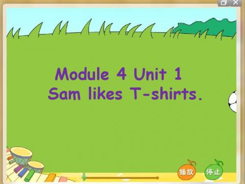 二年级英语上册Module4Unit1SamlikeT_shirtsppt课件5外研版(一起)