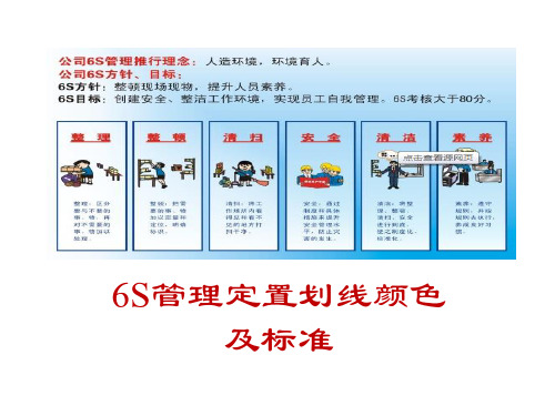 6S管理定置划线颜色及标准