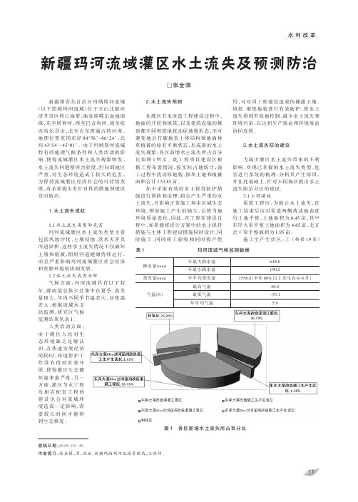 新疆玛河流域灌区水土流失及预测防治