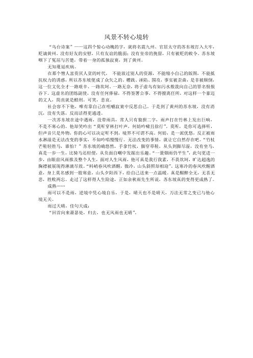 《苏东坡突围》读后感