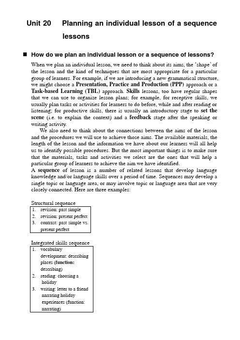 剑桥英语教学能力认证考试教程-TKT Course-Unit20