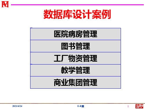 数据库设计案例ppt课件