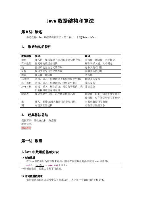 Java数据结构和算法笔记