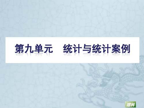 高三数学高考(理)第一轮复习精品课件第9单元 统计和统计案例 新人教A版