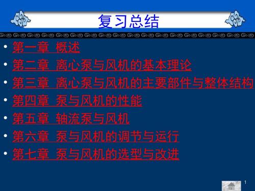 华南理工_《泵与风机》_复习总结.