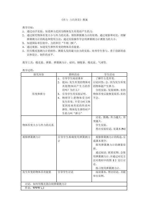 北师大新课标初中物理八年级下册《第七章 运动和力 二、弹力 力的测量》_8