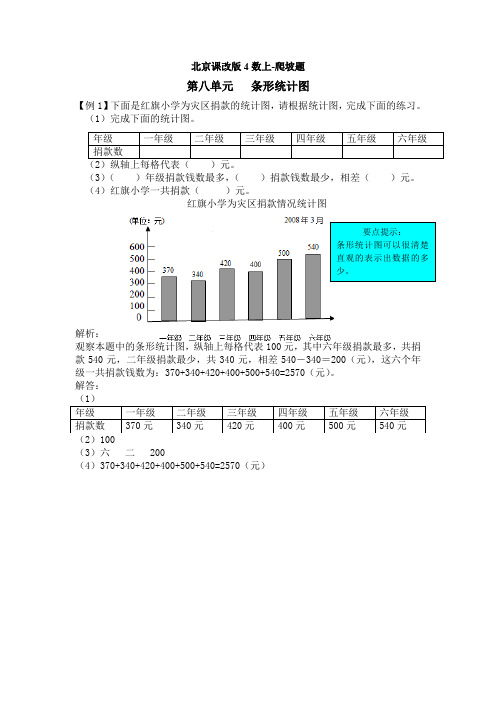 北京课改版四年级数学上册 北京课改版4数上-爬坡题-第八单元【新版】