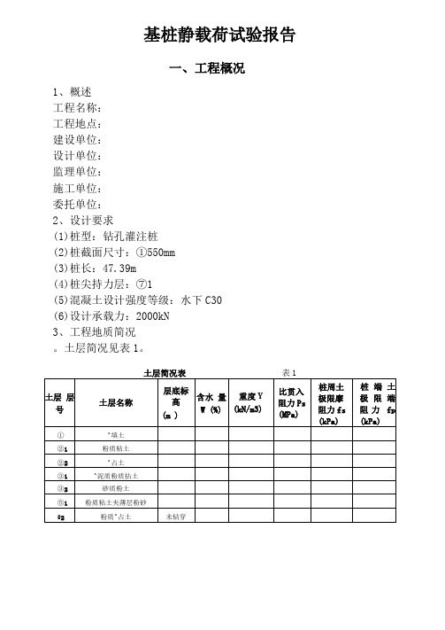 静载测试报告