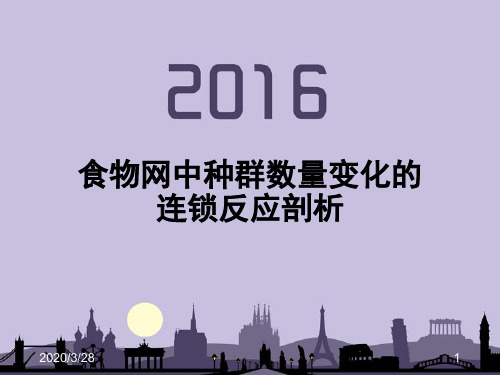 食物网中种群数量变化分析课件