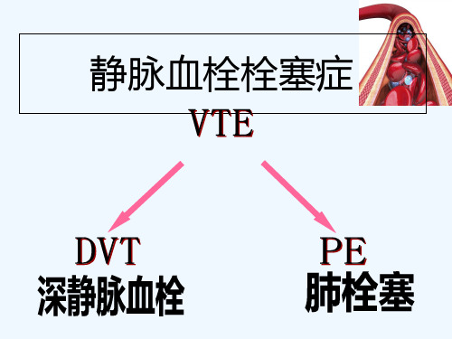 危重症患者深静脉血栓治疗预防及护理课件