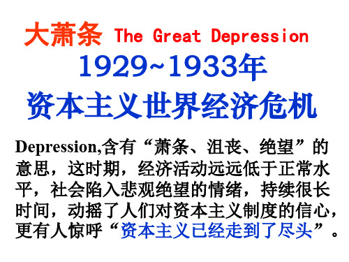 1929~1933年资本主义世界经济危机