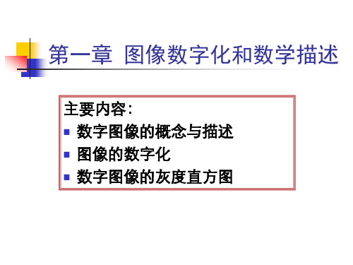 [精品]数字图像处理技术PPT图像数字化和直方图