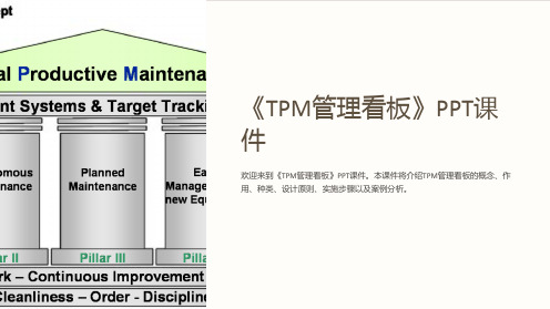 《TPM管理看板》课件