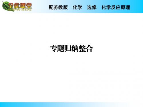 2018-2019学年苏教版高中化学选修四课件：专题归纳整合1