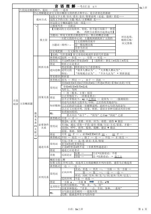 行测笔记整理