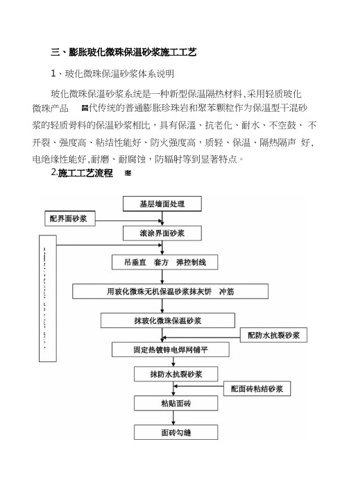 膨胀玻化微珠保温砂浆施工工艺标准