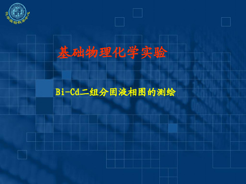 Bi-Cd二组分固液相图的测绘