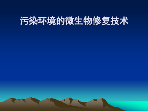 8污染环境的微生物修复技术