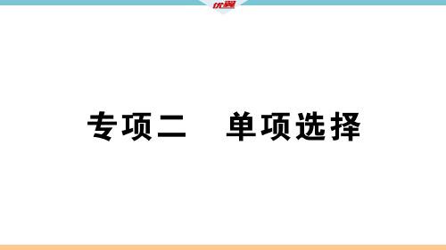 秋八年级人教版英语(安徽)上册课件：专项二.pptx (共34张PPT)