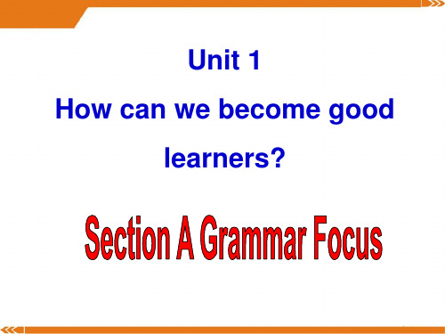 新目标英语九年级Unit1-grammar focus-课件