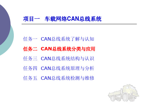 项目一   车载网络CAN总线系统