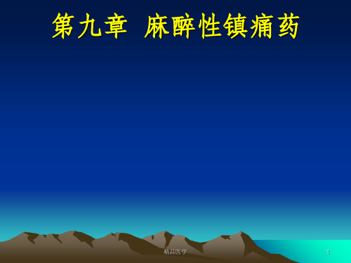 《麻醉性镇痛药》PPT课件