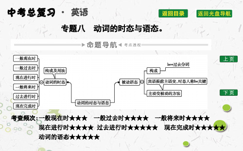 2020英语中考备考-专题八 动词的时态与语态