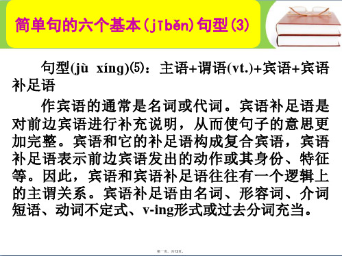 名师指津高考英语总复习第一部分简单句的六个基本句型课件3新人教版