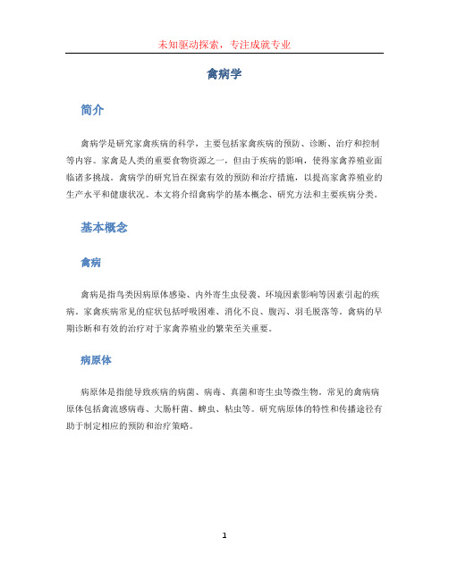 禽病学文档