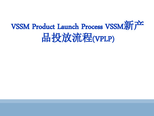 汽车新产品上市推广范例VSSM-VPLP 