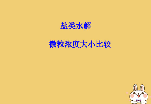 高考化学复习微粒浓度大小比较省公开课一等奖百校联赛赛课微课获奖PPT课件