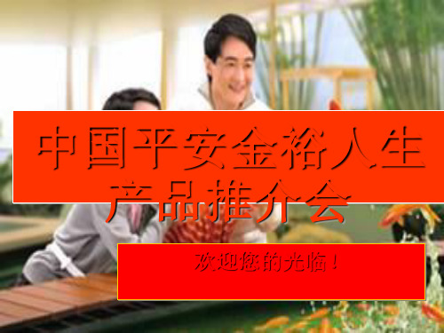 平安保险宣传(ppt 80页)