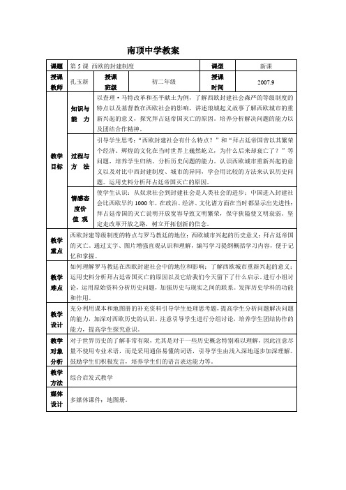 第5课 西欧的封建制度