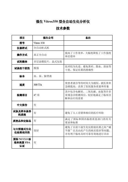 350技术参数