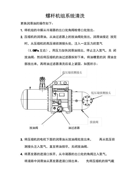 杭州水冷螺杆机组冷冻油更换方案