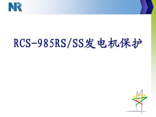 RCS985RS-SS发电机保护(201210)