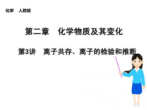(新课标)2015届高考化学大一轮复习讲义 第二章 第3讲 离子共存、离子的检验和推断课件