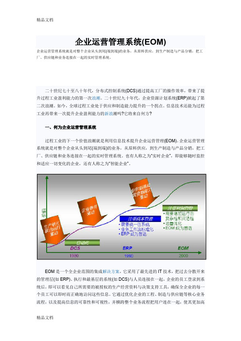 EOM企业运营管理系统培训课件