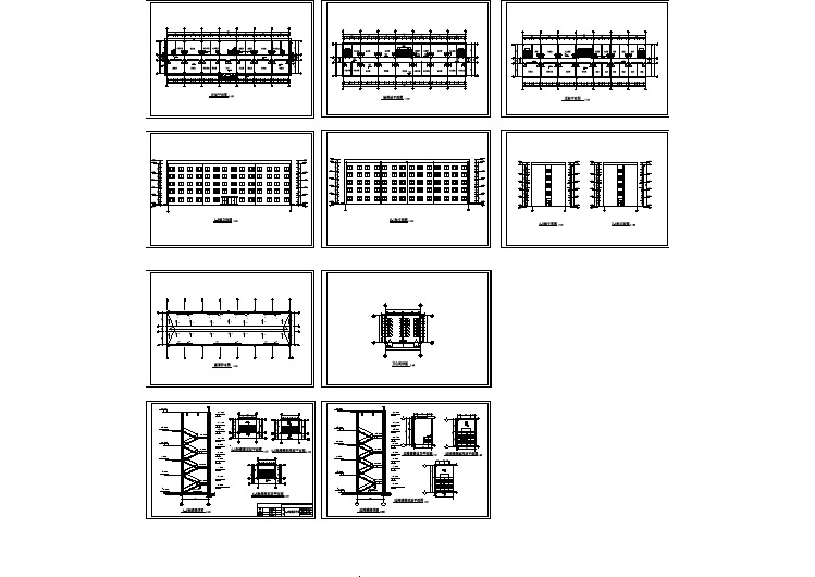 佛山市某甲级医院4000平米五层框架结构办公楼建筑设计CAD图纸