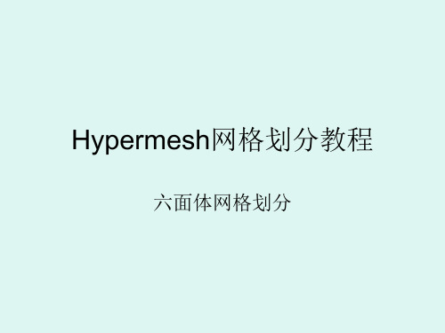 Hypermesh六面体网格