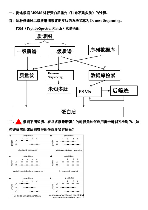 蛋白质组学思考题