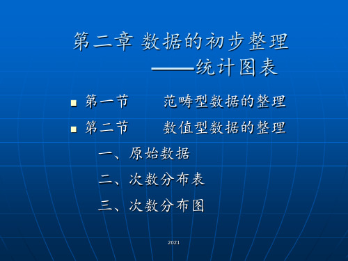 数据的初步整理——统计图表PPT课件