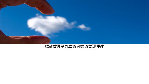 绩效管理第九章政府绩效管理评述