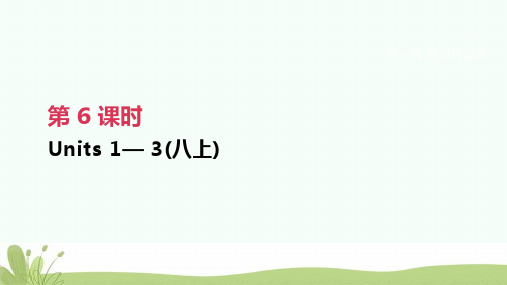 2019年中考英语一轮复习第一篇教材梳理篇第06课时Units1_3八上课件人教新目标版ppt版本