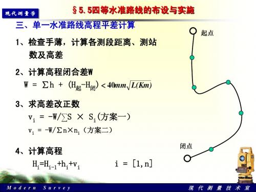 水准计算误差分析及三角高程