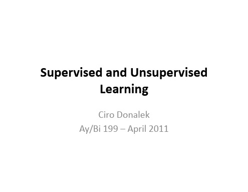 SupervisedandUnsupervisedLearning